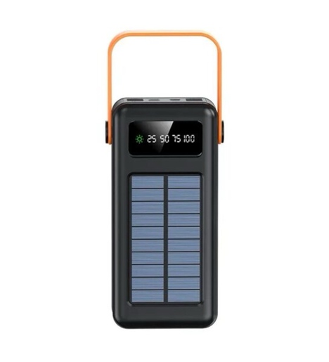 Внешний аккумулятор 70000мАч Demaco C99 Metal, PD+QC3.0 + фонарик и 2 солнечные панели (gray)