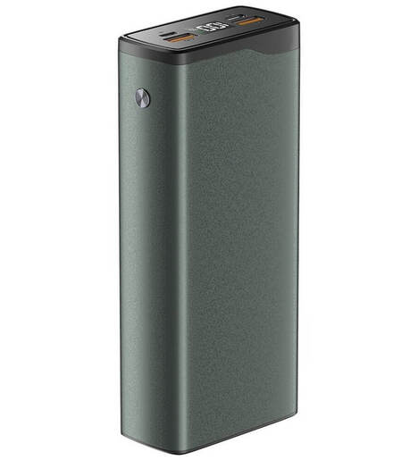 Внешний аккумулятор Olmio QL-30, 30000mAh, 22.5W, QC3.0/PD, LCD, серый